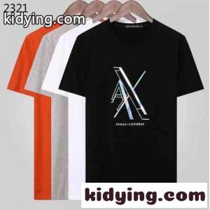 春夏 定番 合わせやすい クルーネック ロゴ 上品 お洒落 アルマーニ ブランド コピー tシャツ コピー トップスkid26e0Pf4v