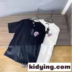 上品 シルケット コットン カジュアル プリント ヴェルサーチ コピーェ 半袖Tシャツ コピー クルーネック トップスkid26e4DCya