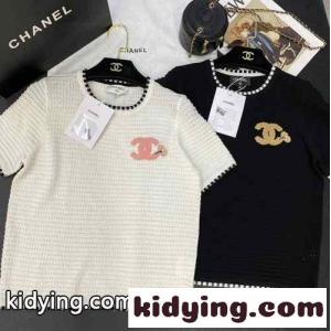 スウィート クルーネック 半袖 カットソー シャネル スーパーコピー tシャツ コピー ロゴ入り 春夏kid26uSX91z