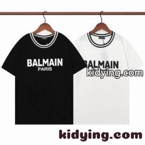 おしゃれ カジュアル クルーネック 春夏 定番 バルマン コピー Tシャツ コピー 半袖 トップスkid265jSnWv