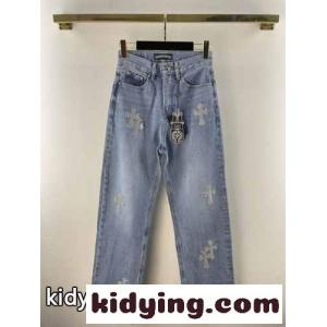 クロムハーツ スーパーコピー ジーンズ コピー レディース 主役級 合わせやすい ストレート デニムパンツkid26e4Lvaa