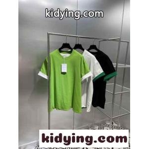 3色あり おしゃれ カジュアル バイカラー ボッテガ・ヴェネタ Tシャツ コピー 半袖 トップスkid26zim45f