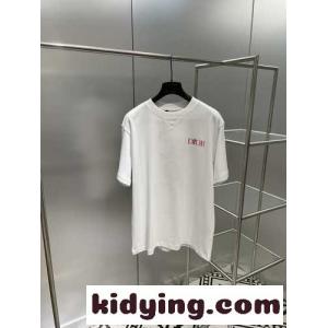 春夏 新作 クルーネック コットン ロゴ プリント クリスチャン・ディオール コピー Tシャツ コピー 半袖kid26r0PjKb