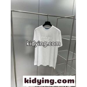 ベーシック 人気 カジュアル おしゃれ ロゴ プラダ コピー 半袖tシャツ コピー ゆったり クルーネックkid26SP9LPv