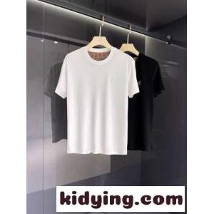 春夏 新作 メンズ カジュアル シルケット コットン バーバリー スーパーコピー 半袖Tシャツ コピー クルーネックkid26qyi4Tv