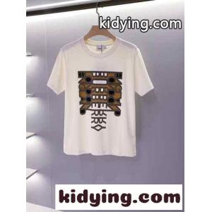 男女兼用 コットン Tシャツ バーバリー コピー 半袖tシャツ コピー プリント クルーネック トップスkid26GL51ba