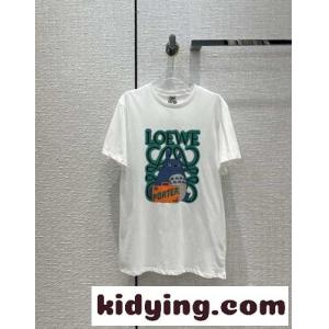 loewe スーパーコピーｘTOTORO 可愛い プリント 人気 新作 ロエベ スーパーコピー tシャツ コピー 半袖 春夏 トップスkid26rKvW5v