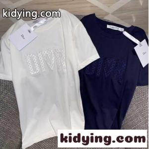 シンプル ロゴ カジュアル 通勤 クリスチャン・ディオール コピー Tシャツ コピー 半袖 トップスkid26eSvqeu