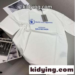 ユニセックス お洒落 プリント クルーネック バレンシアガ スーパーコピー 半袖tシャツ コピー ゆったり トップスkid26GnyyOv