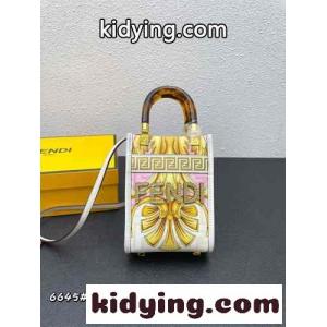 fendi コピー × versace コピー ミニ トートバッグ おしゃれ ショルダーバッグ フェンディ コピー バッグ 人気 コピーkid26T5T51f