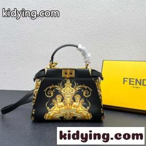 fendi コピー × versace コピー フェンダーチェ フェンディ コピー バッグ 人気 コピー レディース エレガント プリント ハンドバッグkid26H1rWLv