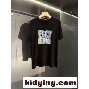 着心地いい シルケット コットン クルーネック ロゴ プリント エルメス コピー 半袖tシャツ コピー 夏 トップスkid26y0fe4r