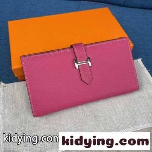 レディース 長財布 無地 エルメス コピー 財布 コピー 収納力バツグン シンプル 上品 ウォレットkid26fO51Tz