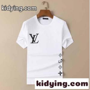 ベーシック ロゴ プリント 人気 春夏 ルイ・ヴィトン tシャツ コピー 柔らかい 快適 半袖 トップスkid269baa8r