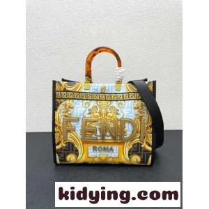 fendi コピー × versace コピー フェンディ コピー バッグ 人気 コピー プリント 大容量 注目 おしゃれ トートバッグkid26meWbue