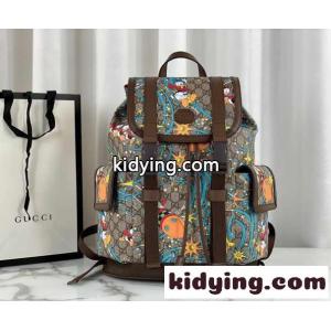 DisneyXgucci コピー 可愛い プリント 大容量 カジュアル グッチ コピー バッグ 人気 コピー おしゃれ バックパックkid26PDuOHb
