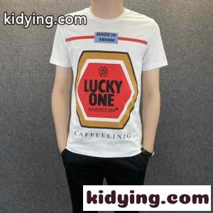 フィリッププレイン 半袖Tシャツ コピー 春夏 コットン カジュアル 目を引く クルーネック トップスkid26TbObai