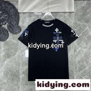 カジュアル プリント ストリート系 クロムハーツ コピー 半袖Tシャツ コピー クルーネック おしゃれ 人気kid26X5rGDe