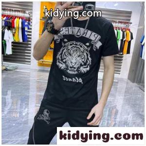 ストリート カジュアル クルーネック フィリッププレイン 半袖Tシャツ コピー 春夏 トップス 着心地いいkid26a8jeSD