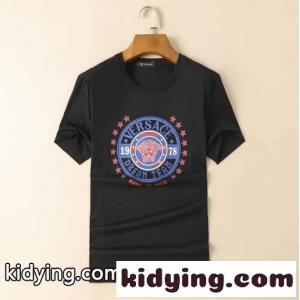 カジュアル 優しい肌触り プリント ヴェルサーチ コピーブランドェ 半袖Tシャツ コピー クルーネック トップス メンズ 定番kid26TbGvui
