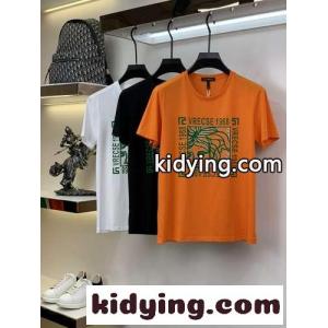 定番 3色あり クルーネック プリント 柔らかい ヴェルサーチ ブランド コピーェ 半袖Tシャツ コピー おしゃれ 快適 トップスkid26f4HTri
