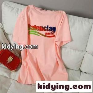 4色あり コットン 着心地いい ロゴ クルーネック ゆったり バレンシアガ コピー 半袖tシャツ コピー トップス おしゃれkid26uKzKTr