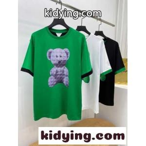 ボッテガヴェネタ コピーブランド tシャツ コピー コットン トップス 人気 カジュアル ゆったり 体型カバー クルーネックkid26STLLXj