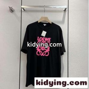 オーバーサイズ 体型カバー ユニセックス ロゴ 人気 ロエベ コピー tシャツ コピー カジュアル おしゃれkid26uyGDmq