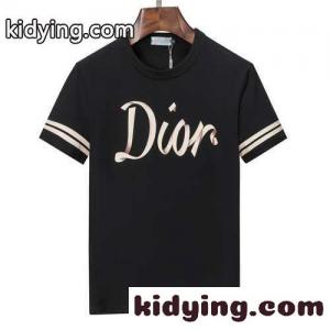 カジュアル おしゃれ クルーネック 着心地いい クリスチャン・ディオール コピー Tシャツ コピー 半袖 トップスkid26H1DWHv