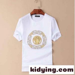 定番 クルーネック おしゃれ かっこいい メンズ ヴェルサーチ コピーェ 半袖Tシャツ コピー 春夏 トップスkid26nqSb4z