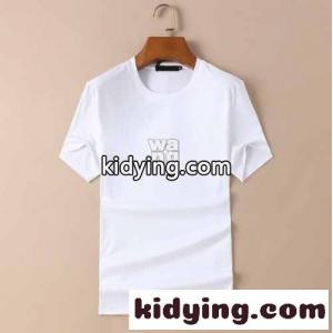 シンプル ロゴ 快適 クルーネック アレキサンダーワング Tシャツ コピー 半袖 春夏 トップス メンズ ホワイト ブラックkid26Or8jie