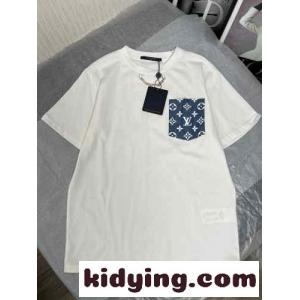 レディース モノグラムポケット おしゃれ クルーネック ルイ・ヴィトン Tシャツ コピー 春夏 半袖 トップス 人気kid269jeyWv