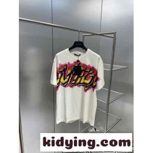 ユニセックス おしゃれ ストリート カジュアル ゆったり ルイ・ヴィトン Tシャツ コピー 春夏 半袖 トップスkid2685ryia