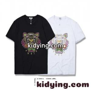 全3色 タイガー 刺繍 クルーネック ケンゾー tシャツ コピー 着心地いい ゆったり 人気 春夏 トップスkid26q49bmq