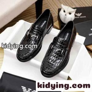 高級感 型押し ローファー ビジネスジューズ レザー アルマーニ スーパーコピー ジューズ メンズ コピー 快適 歩きやすい カジュアルkid260Pfmqa