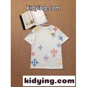 コットン 優しい肌触り クルーネック ロゴ クロムハーツ ブランド コピー tシャツ コピー 半袖 春夏 人気 定番 トップス ホワイト ブラックkid26C0XHDa