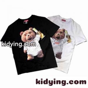 おしゃれ 可愛い プリント カジュアル 定番 人気 シュプリーム コピー tシャツ コピー 半袖 春夏 トップス ホワイト ブラックkid26GfuqGf