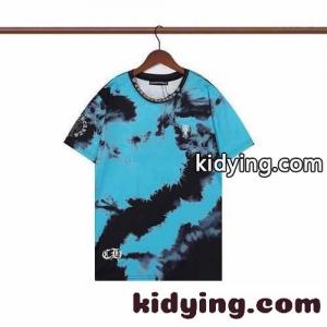 おしゃれ タイダイ ロゴ クロムハーツ ブランド コピー tシャツ コピー 快適 クルーネック 半袖 春夏 トップス カジュアルkid26uSLHfm