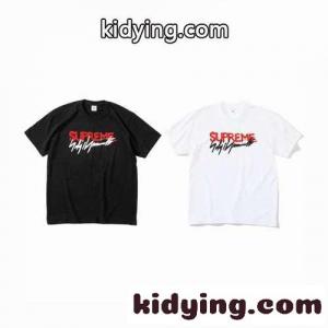 人気 シンプル お洒落 ロゴ ユニセックス シュプリーム コピー tシャツ コピー 半袖 カジュアル レディース メンズ ホワイト ブラックkid26r4veCq