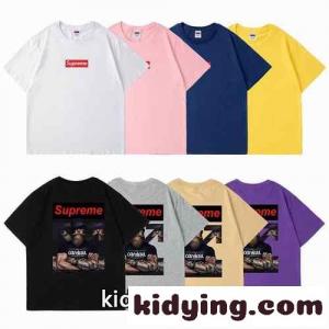 全8色 定番 人気 インパクト プリント ゆったり クルーネック カジュアル シュプリーム コピー tシャツ コピー 半袖 春夏 トップスkid26jq0z4z