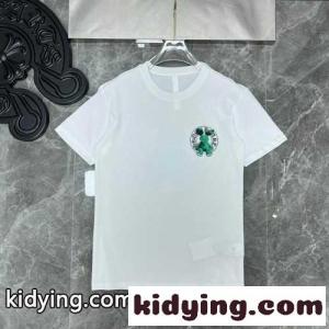 おしゃれ プリント クルーネック 半袖 トップス クロムハーツ コピーブランド tシャツ コピー 快適 カジュアル 人気 定番kid26mmae4r