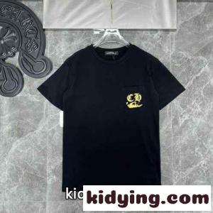 快適 クルーネック 半袖 春夏 トップス カジュアル クロムハーツ コピーブランド tシャツ コピー おしゃれ ロゴ プリントkid26HTvK5r