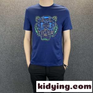 柔らかい 着心地いい 春夏 メンズ クルーネック 半袖 ケンゾー tシャツ コピーカジュアル おしゃれ トップスkid26WPHjyC