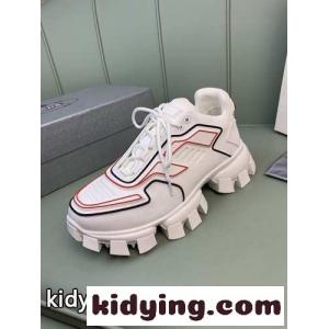レディース メンズ おしゃれ 定番 快適 厚底 プラダ ブランド コピー スニーカー コピー 通気 ニット レースアップ カジュアル 靴kid26DWTzOD