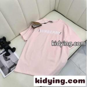 カジュアル おしゃれ 春夏 トップス ベーシック ロゴ プリント バーバリー スーパーコピー 半袖Tシャツ コピー クルーネック 3色ありkid26beuyiC