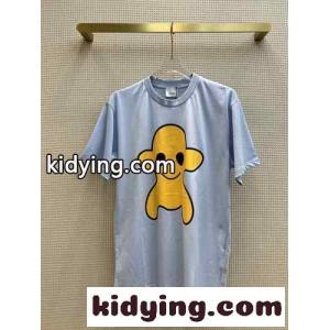 レディース メンズ 春夏 定番 ゆったり クルーネック バーバリー コピー 半袖Tシャツ コピー 人気 可愛い プリントkid2699zume