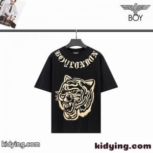 かっこいい おしゃれ クルーネック ボーイロンドン 半袖Tシャツ コピー カジュアル クルーネック ブラックkid26OLvyee