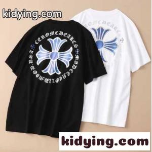 カジュアル 合わせやすい プリント クロムハーツ ブランド コピー 半袖Tシャツ コピー 着心地いい 春夏 定番 クルーネックkid26TXHzqe