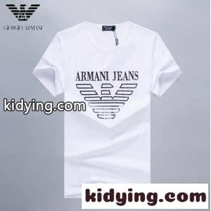 シンプル オシャレ ロゴプリント クールネック 快適 アルマーニ スーパーコピー 半袖tシャツ メンズ コピー 定番 春夏 トップスkid26OPHXXf