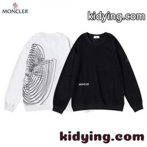 着心地いい クルーネック プルオーバー 定番 モンクレール ブランド コピー 長袖tシャツ コピー プリント お洒落 目立つ ホワイト ブラックkid26vGnOjm